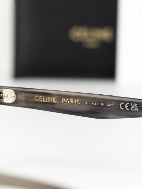 Celine Women Eyeglasses Crystal Black Grey Square CL50145I 005 NEW AUTHENTIC main image 5